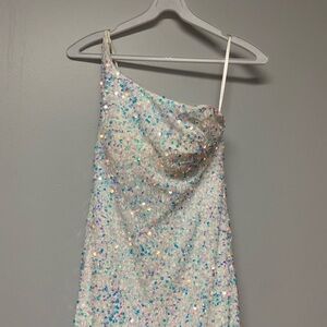 One-Shoulder Sequin Dress